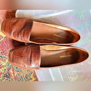 Enzo Angiolini Liberty Loafer Congac Brown Women's size 9W